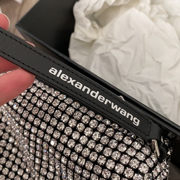 Alexander Wang Medium Heiress Rhinestone Mesh Pouch - Picture 3 of 8